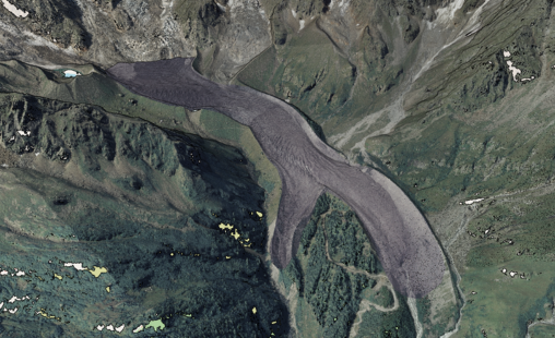 Belvedere Glacier 3D platform